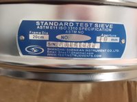 Tamices de Prueba ISO 3310-1 para Análisis Granular de Suelo, Cemento, Arena y Agregados