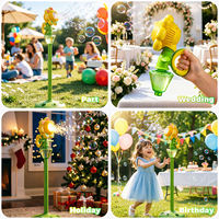 Tour à bulles RC Tournesol pour enfants, souffleur automatique dansant, machine à bulles pour extérieur, jardin, fête, mariage, avec support