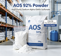 AOS 92% Poudre de Sulfonate d'Alpha-Oléfine de Sodium CAS 68439-57-6, Tensioactif Anionique pour Lessive et Liquide Vaisselle
