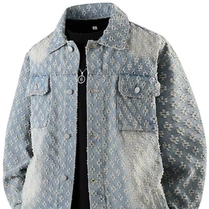 <span class=keywords><strong>Giacca</strong></span> in Denim con <span class=keywords><strong>paillettes</strong></span> personalizzata da <span class=keywords><strong>uomo</strong></span> 100% <span class=keywords><strong>giacca</strong></span> Jacquard in cotone - Product Image 1