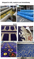Tapis de prière personnalisés Axminster pour mosquée musulmane, tapis sur mesure en rouleau pour mosquée