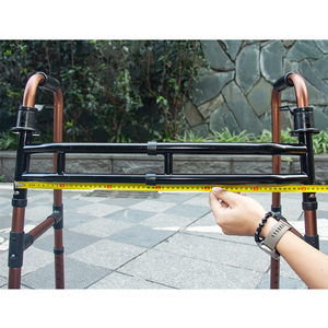 Rehabilitation Equipment Height Adjustable Aluminum Folding <strong>Walkers</strong> <strong>Rollators</strong> Walking Aids - Product Image 6