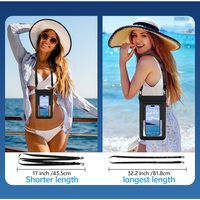 Sac étanche pour téléphone avec double éponge flottante, idéal pour le surf, la natation et autres activités de plein air – Sac étanche pour mobile