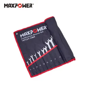 Maxpower 8pcs 10pcs 14pcs 23pcs CR-V 조합 렌치 긴 더블 오픈 엔드 원숭이 세트 손 도구 키트