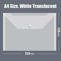 Pochettes A4 étanches à fermeture à pression avec logo personnalisé, en PP transparent, pour documents – Idéales pour organiser vos dossiers (Offre Spéciale)
