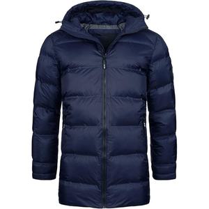 เสื้อโค้ทผู้ชายสุดหรูขายส่ง แบบสั่งทำพิเศษ สำหรับใส่กลางแจ้งในฤดูหนาว น้ำหนักเบา เป็นมิตรกับสิ่งแวดล้อม ผลิตจากโพลีเอสเตอร์ มีฮู้ด คอปก ซิป ผ้าแคนวาส - Product Image 2