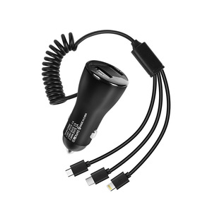 Cargador de Coche Doble USB 3.1A de Carga Rápida 45W con Puerto Tipo C y Pantalla Digital para Uso en Vehículos - Product Image 2