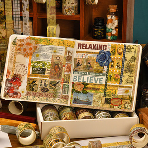 Set de Cintas Decorativas Washi de la Colección Chronicle, 36 Unidades, Estilo Retro, Hecho en China, para Productos Transfronterizos - Product Image 4