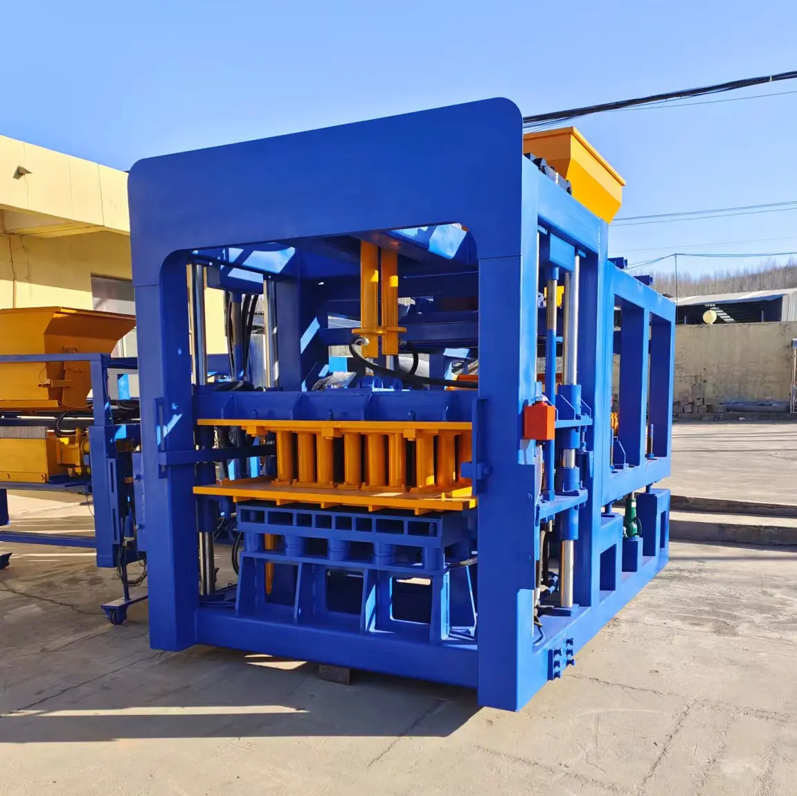 Aiwei produttore di mattoni QT5-15 macchina per fabbricare mattoni macchina blocco di cemento blocco di mattoni macchina