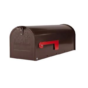 Buzón de metal bronce Montaje de poste Buzones estándar de acero galvanizado Buzón de periódico para exterior - Product Image 1