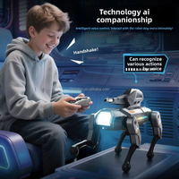 Perro Robot Inteligente con Simulación de IA, Recargable, Control Remoto Eléctrico, Perro Robot Acrobático Programable, Juguete para Niños