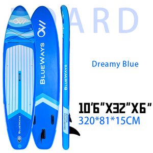 גלשן סאפ מתנפח 11 רגל (335 ס\"מ) לכל מטרה, עשוי PVC + EVA, עמיד במיוחד, כולל סנפירים, משאבה וערכת תיקון, מתאים לאוקיינוס - Product Image 2