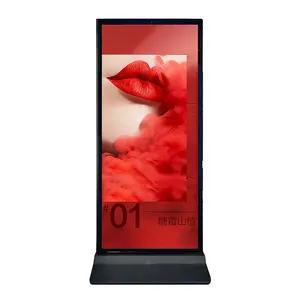 32 42 43 47 49 50 inch Floor standing ultra thin Advertising Players win android os LCD touch interactive digital signage