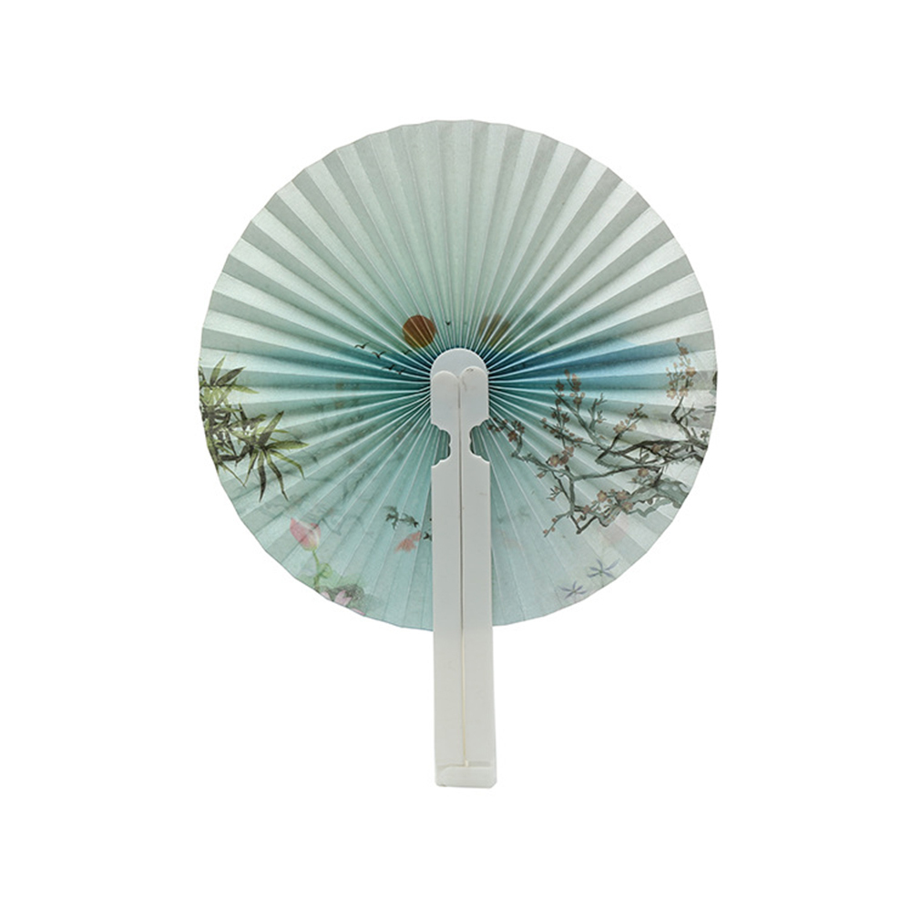 Foldable Cute Fans Portable Small Round Hand Fan Cooling