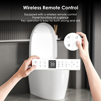 Toilette intelligente allongée haut de gamme 2026 avec télécommande, siphon en S, céramique, siège chauffant, garantie 5 ans