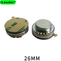 (QY26-Z1) Mini Excitateur Audio Vibratoire 26mm 4 Ohm 3W, Transducteur de Conduction Osseuse Métallique 1 Pouce