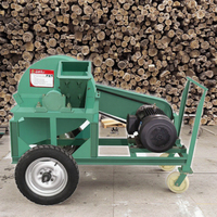 Broyeur de bois industriel haute performance HOPE, moteur 11KW, 380V, utilisation agricole, produit des copeaux de bois, capacité 1T/H, 12CM, utilisation facile
