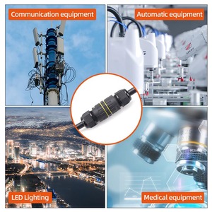 Tốt nhất bán M16 Nhựa Dây nối không thấm nước ngoài trời điện nối IP 68 2 pin nối cho chiếu sáng đường phố - Product Image 6