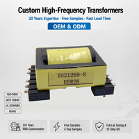 Transformateur haute fréquence EER28 20kHz 500kHz, fil de cuivre, noyau en ferrite EE EI EFD ETD, fabricant OEM ODM personnalisé