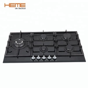 Hot Selling 5 <b>Ring</b> Cast Iron Pan Support Tempered Glass 36 Inch Gas Cooktop - Product Image 1
