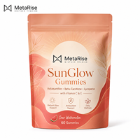 Gummies bronzantes pour adultes en marque blanche OEM, 60 unités, soutien beauté de la peau, éclat naturel, supplément nutritionnel beauté