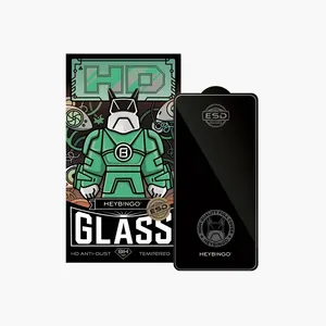 HEYBINGO X-MAN HD temizle 0.4mm yüksek alüminyum ekran koruyucular film iphone temperli cam muhafızları