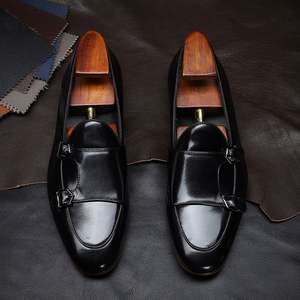 Nouvelles Chaussures de Bureau pour Hommes en Cuir Véritable, Motif Léopard, Antidérapantes, Légères, Façon Slip-On, Mode Automne, Sur Mesure - Product Image 2