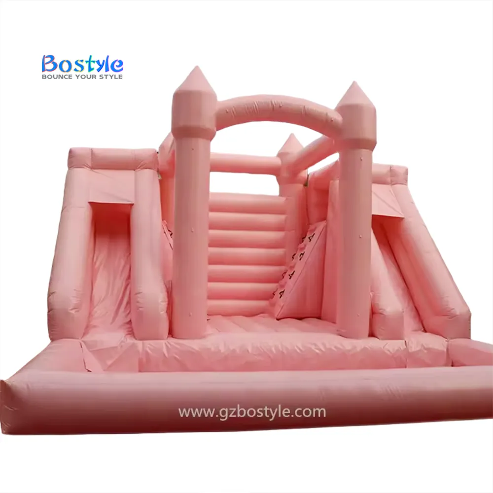 Red Inflatable thư bị trả lại nhà lâu đài Inflatable Bouncer trượt Màu hồng Jumper màu hồng nhảy lâu đài cho bên cho thuê