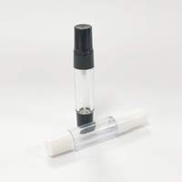 Bouteille de parfum de voyage portable de 10ml, atomiseur rechargeable à double extrémité avec vaporisateur transparent