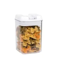 Conteneur de stockage alimentaire en plastique de 1,2 L, moulé par injection, avec couvercle à clapet hermétique détachable en caoutchouc, pour spaghetti