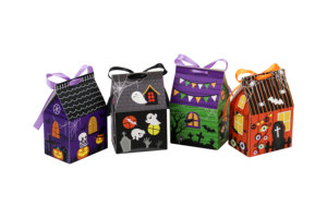 Scatola Regalo a Tema Halloween a Forma di Castello, Mini Contenitore per Caramelle e Dolcetti, Scatola di Carta per Feste, Confezione per Biscotti e Snack - Product Image 3