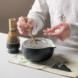 Handcrafted Eco-Friendly American Style Ceramic Porcelain Chawan Bowl Spout Heat-Resisting for <b>Matcha</b> Kits Whisk Tool SetMisonyo - Product Image 3