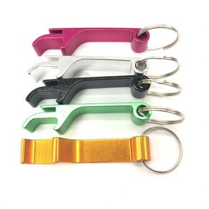 AI-MICH Promotional Zinc Alloy Keychain Mini Portable Beer Bottle Opener Custom Logo Letterpress Printed Customizable Design - Product Image 1