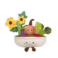 Simulatie Pluche Groente Fruit Trek Speelgoed 10CM Interactief Educatief Zacht Speelgoed voor Baby Educatie Pluche Speelgoed