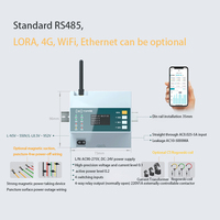 Rail DIN RS485 Modbus Compteur d'énergie 4G MQTT Communication 3 phases Kwh OEM Personnalisable GSM Carte Sim Pris En Charge pour Instrument De Test