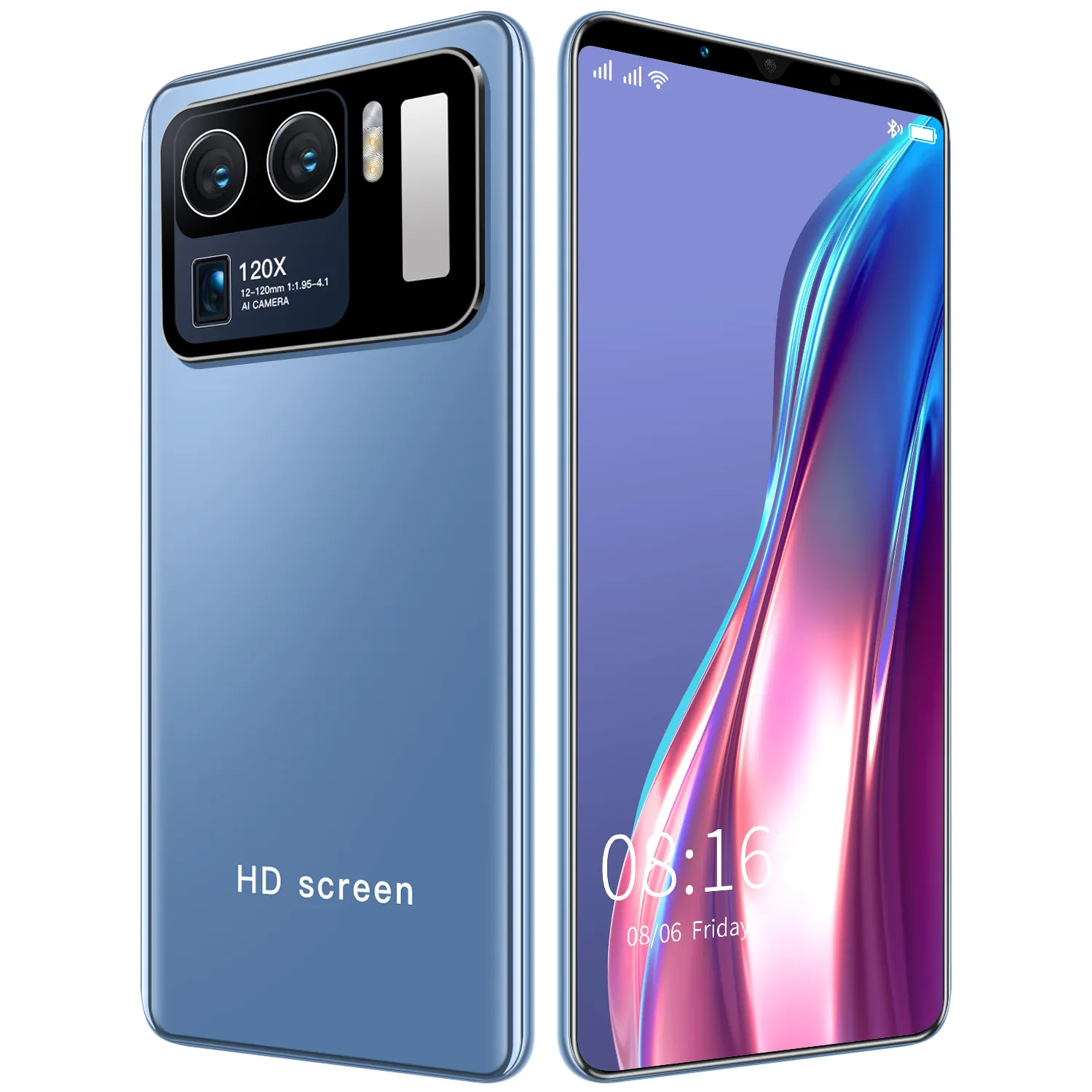 Высококачественные M12 U1tra 6,38 дюйма 5000 мАч 5g смартфоны низкая цена 12 Гб + 512 ГБ синие телефоны разблокированный мобильный телефон