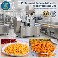 Ligne de production alimentaire industrielle neuve pour Kurkure, Cheetos, Nik Naks, machines de fabrication de maïs contrôlées par PLC