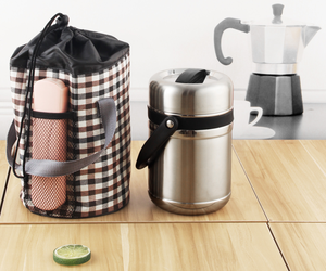 Bán Buôn Chân Không Di Động Nhiều Lớp Cách Nhiệt Nồi Tiffin Lưu Trữ Hộp Ăn Trưa - Product Image 2