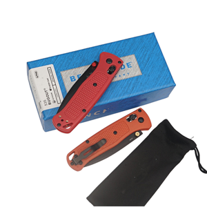 Couteau de camping BUGOUT BM535, manche en fibre de verre, lame noire, ouverture manuelle, acier S30V, pointe de lance, nylon/fibre de verre - Product Image 3