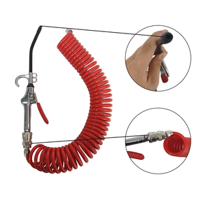 Pistolet de dépoussiérage pneumatique pour remorque, ensemble de pistolets de soufflage à connexion rapide, tube télescopique à ressort pour camion, raccord d'air 14 mm en plastique et acier - Product Image 4