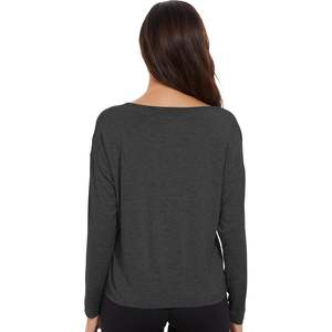 Custom Women's Long Sleeve Pullover Top Viscose From Bamboo <b>Base</b> <b>Layer</b> Slim Fit Tunic S-XXL - Product Image 1