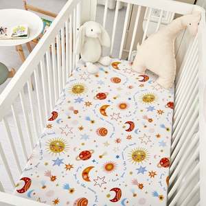 Vente flash Literie rafraîchissante écologique Extra douce en bambou biologique Ensemble de draps pour lit bébé - Product Image 3