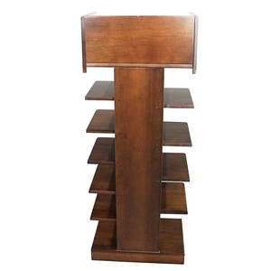 Organizador de estante de exhibición de zapatos de madera para cualquier lugar Muebles para el hogar para sala de estar o salón - Product Image 4