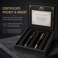 Boîte cadeau en papier de luxe personnalisée, emballage en carton rigide, coffret de présentation pour certificat, récompense, ensemble VIP