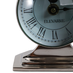 Orologio da Tavolo ELEVARRE in Metallo e Vetro, Design Classico con Numeri Romani per Casa e Ufficio - Product Image 5