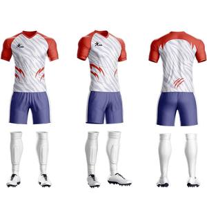 ชุดฟุตบอลผ้าโพลีเอสเตอร์พิมพ์ลายแบบถ่ายเทความร้อนระบายอากาศแห้งเร็วสำหรับฤดูร้อน - Product Image 2