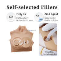 DIY ZZZ Silicone Remplissage Sein Formes Personnalisé Gonflable Faux Seins Artificiels Sexy Poupées pour LGBT Cosplayer Transgenre Gay