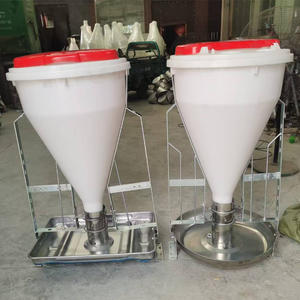 Nuevo Comedero Automático para Cerdos, Equipo para Granjas, Bandeja de Acero Inoxidable, Tolva de Plástico, Bebedero para <span class=keywords><strong>Lechones</strong></span>, Engorde, Fácil de Operar - Product Image 5