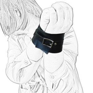 Ventes directes d'usine noir réglable en cuir PU main esclave Bondage Gear BDSM jeux pour adultes pour les femmes amoureux - Product Image 2
