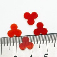 HQ prix usine personnaliser 3A fantaisie agate rouge naturelle ONYX trèfle diverses formes jupe V forme animale AAA porte pour la fabrication de bijoux